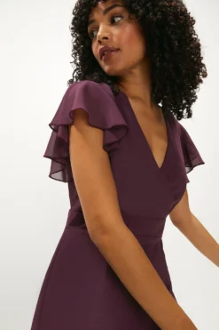 Coast Tiered Hem Ruffle Maxi Dress -Coast Sales Store acc00191 berry xl 1