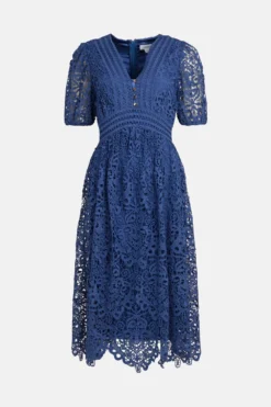Coast Lace V Neck Midi Dress 7 Coast Lace V Neck Midi Dress -Coast Sales Store acc00207 blue xl 3