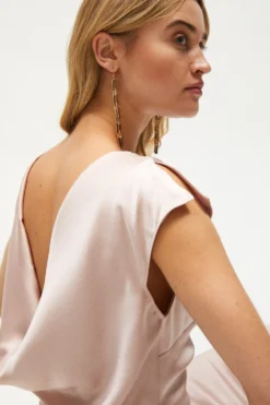 Coast Premium Ruffle Skirt Cowl Back Maxi Dress