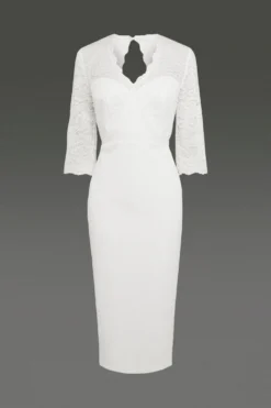 Coast Premium Lace Bodice Midi Dress -Coast Sales Store acc01066 ivory xl 3