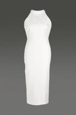 Coast Premium Halter Neck Midi Dress -Coast Sales Store acc01073 ivory xl 3