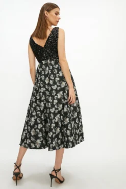 Coast Sequin Bodice Midi Dress -Coast Sales Store acc02164 mono xl 2