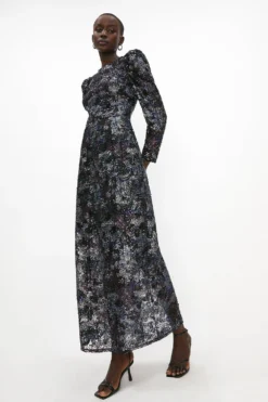 Coast Long Sleeve Sequin Maxi Dress