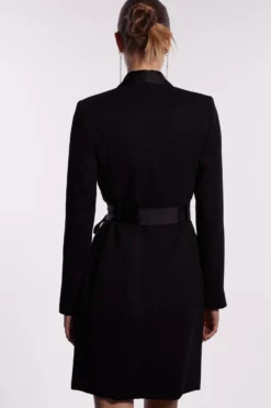 Coast Tuxedo Tie Waist Mini Dress -Coast Sales Store acc02466 black xl 2 scaled