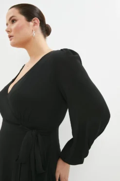 Coast Plus Size Maxi Wrap Dress -Coast Sales Store acc02784 black xl 1