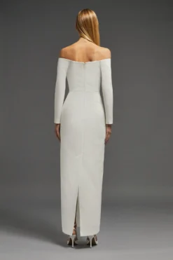 Coast Bardot Maxi Long Sleeve Dress -Coast Sales Store acc02925 ivory xl 2 scaled