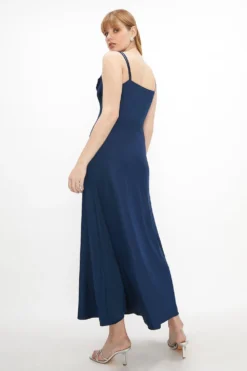 Coast Oasis Cowl Double Strap Maxi Dress -Coast Sales Store acc02963 navy xl 2