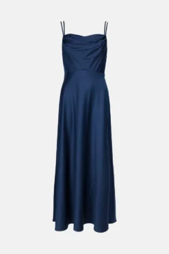 Coast Oasis Cowl Double Strap Maxi Dress -Coast Sales Store acc02963 navy xl 3