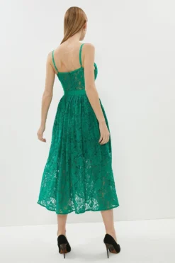 Coast Lace Bustier Midi Dress -Coast Sales Store acc03070 green xl 2