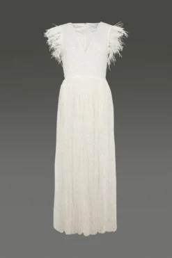 Coast Premium Beaded Maxi Dress -Coast Sales Store acc03116 ivory xl 3 1