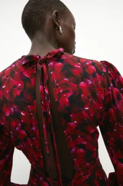 Coast Jo Holland Printed Hem Sweep Printed Dress -Coast Sales Store acc03181 multi xl 1