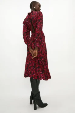 Coast Jo Holland Printed Hem Sweep Printed Dress -Coast Sales Store acc03181 multi xl 2