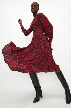 Coast Jo Holland Printed Hem Sweep Printed Dress -Coast Sales Store acc03181 multi xl 3