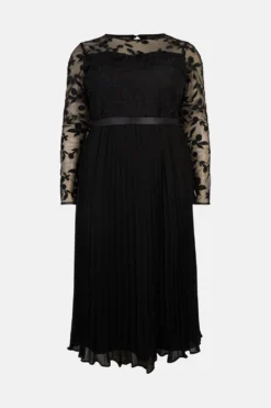 Coast Plus Size Embroidered Long Sleeve Maxi Dress -Coast Sales Store acc03400 black xl 3
