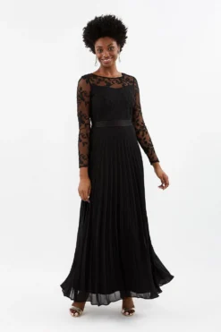 Coast Embroidered Long Sleeve Maxi Dress