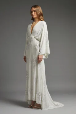 Coast Premium Embellished Flare Sleeve Maxi Dress -Coast Sales Store acc03433 ivory xl 2 scaled