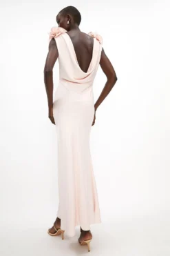 Coast Shoulder Detail Cowl Back Maxi Dress -Coast Sales Store acc03496 blush xl 2