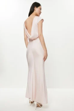 Coast Cowl Back Maxi Dress With Angel Sleeve -Coast Sales Store acc03497 blush xl 2