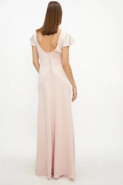 Coast Satin Mix Seamed Maxi Dress -Coast Sales Store acc03500 blush xl 2