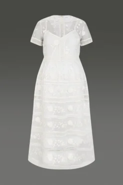 Coast Premium Embroidered Organza Mini Dress -Coast Sales Store acc03505 ivory xl 3 1