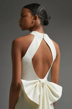 Coast Midi Dress With Statement Bow -Coast Sales Store acc03520 ivory xl 5 scaled