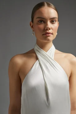 Coast Twist Halter Satin Slip Dress -Coast Sales Store acc03525 ivory xl 5 scaled
