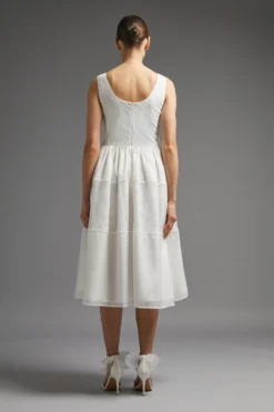 Coast Fitted Bodice Organza And Lace Dress -Coast Sales Store acc03592 ivory xl 2 scaled