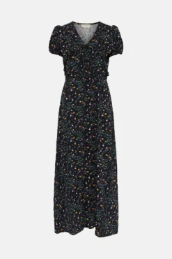 Coast Printed Dobby Button Tea Dress -Coast Sales Store acc95313 black xl 3