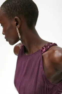 Coast All Over Pleated Bridesmaid Maxi Dress -Coast Sales Store acc95325 berry xl 1