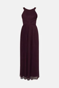 Coast All Over Pleated Bridesmaid Maxi Dress -Coast Sales Store acc95325 berry xl 3