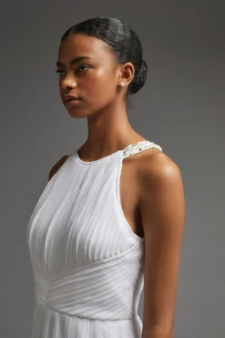 Coast All Over Pleated Maxi Dress -Coast Sales Store acc95336 ivory xl 4 scaled