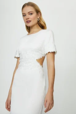 Coast Cut Out Lace Detail Midi Dress