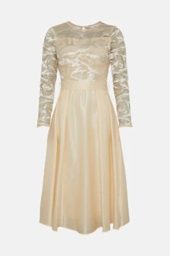 Coast Lace Long Sleeve Midi Dress -Coast Sales Store bcc00094 white xl 3