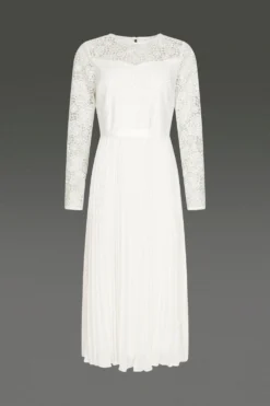 Coast Lace Long Sleeve Maxi Dress -Coast Sales Store bcc00095 white xl 3 1