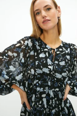 Coast Smock Button Detail Midi Dress -Coast Sales Store bcc00149 black xl 1