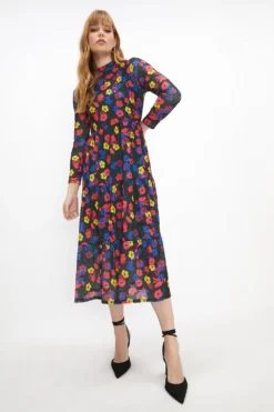 Coast Tiered Midi Dress