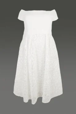 Coast Plus Size Embroidered Midi Dress -Coast Sales Store bcc00273 ivory xl 3