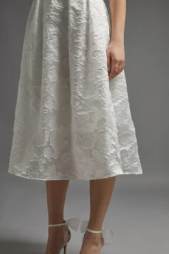 Coast High Low Clipped Jacquard Dress -Coast Sales Store bcc00309 ivory xl 5 scaled