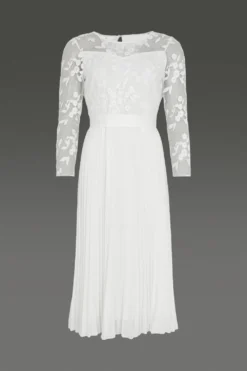 Coast Embroidered Long Sleeve Maxi Dress -Coast Sales Store bcc00543 ivory xl 3 1