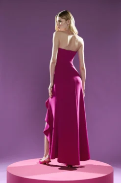 Coast Ruffle Detail Bandeau Scuba Crepe Maxi Dress 6 Coast Ruffle Detail Bandeau Scuba Crepe Maxi Dress -Coast Sales Store bcc00928 magenta xl 2 scaled