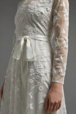 Coast All Over Embroidered Long Sleeve Tie Waist Midi Dress -Coast Sales Store bcc00992 ivory xl 5 scaled