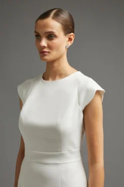 Coast Scallop Hem Pencil Midi Dress -Coast Sales Store bcc01024 ivory xl 5 scaled