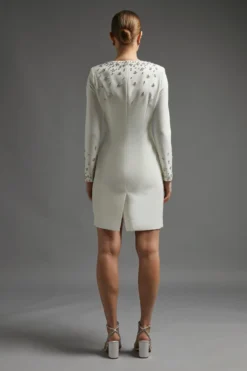 Coast Premium Embellished Pencil Dress -Coast Sales Store bcc01188 ivory xl 3 scaled