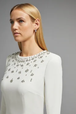 Coast Premium Embellished Pencil Dress -Coast Sales Store bcc01188 ivory xl 4 1 scaled