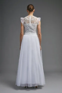 Coast Embellished Bodice Full Skirt Maxi Dress -Coast Sales Store bcc01219 ivory xl 2