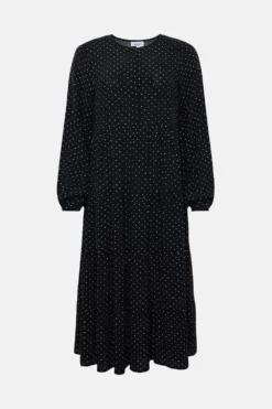 Coast Skinny Sleeve Tiered Skirt Midaxi Dress -Coast Sales Store bcc01302 black xl 3