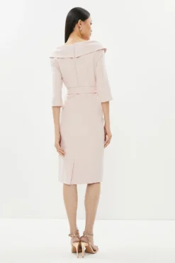 Coast Bardot Long Sleeve Midi Dress -Coast Sales Store bcc01419 blush xl 2