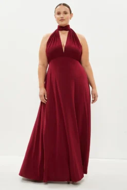 Coast Plus Size Multiway Bridesmaid Maxi Dress​ -Coast Sales Store bcc01499 aubergine xl 2