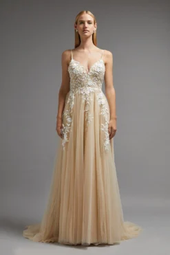 Coast Embroidered Cami Full Skirted Maxi Dress