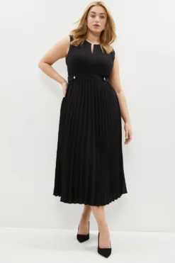 Coast Plus Size Sleeveless Ponte Top Midi Dress